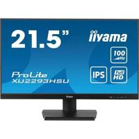 PC-monitor - IIYAMA - XU2293HSU-B7 - 21,5 FHD - IPS - 100Hz - 1ms - HDMI/DP - USB HUB - Luidsprekers - Zwart