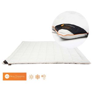 Nice Dreams - 4D Topper - Absorberend - Holle Vezels - Anti Allergisch - Wasbaar - Topper matras 160 x 200 cm