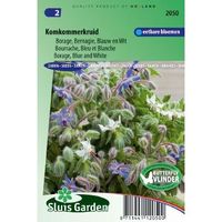 Borage zaden blauw en wit