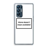 Alone: Oppo Find X3 Neo Transparant Hoesje