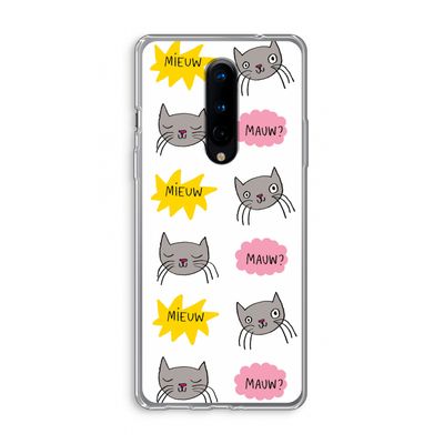 Meow: OnePlus 8 Transparant Hoesje