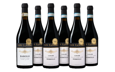 San Tanaro Mixpakket (5 x Nebbiolo & 1 x Barolo)
