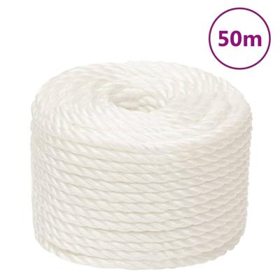VidaXL Werktouw 16 mm 50 m polypropeen wit VidaXL Werktouw 16 mm 50 m polypropeen wit