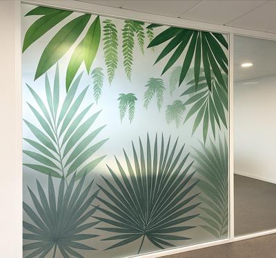 Palmbladerenmotief raamstickers
