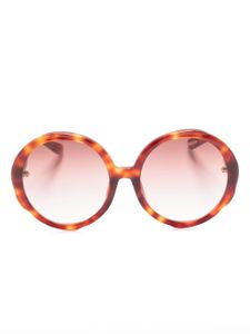 Linda Farrow lunettes de soleil Otavia à monture oversize - Marron