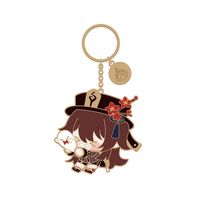 Genshin Impact Character Metal Keychain Hu Tao - thumbnail