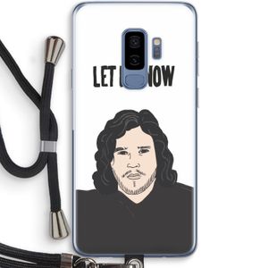 Let It Snow: Samsung Galaxy S9 Plus Transparant Hoesje met koord