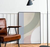 Kleurenpalet poster abstract
