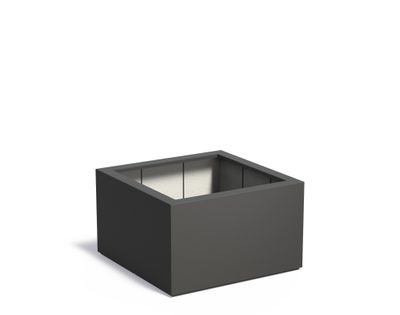Polyester plantenbak CARREZ 100x100x60cm.