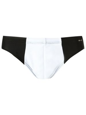 Amir Slama bicolor trunks - Noir