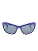 Chiara Ferragni lunettes de soleil à logo gravé - Bleu