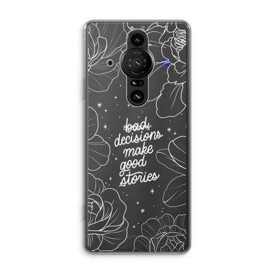 Good stories: Sony Xperia Pro-I Transparant Hoesje