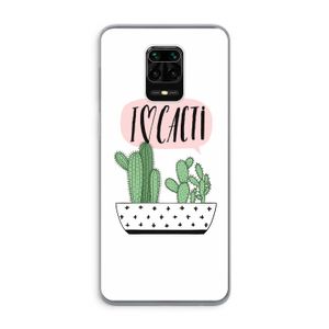 I love cacti: Xiaomi Redmi Note 9 Pro Transparant Hoesje