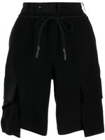 Yohji Yamamoto short en coton à poches cargo - Noir - thumbnail