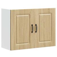 Keukenbovenkast Kalmar bewerkt hout sonoma eikenkleurig