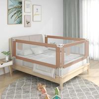 VidaXL Bedhekje peuter 100x25 cm stof taupe