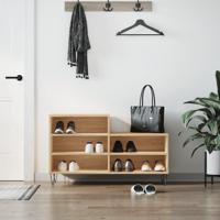 VidaXL Schoenenkast 102x36x60 cm bewerkt hout sonoma eikenkleurig