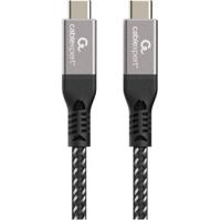 Gembird CCBP-USB4-CMCM240-1.5M USB-kabel USB4 Gen 3x2 1,5 m USB C Zwart, Zilver