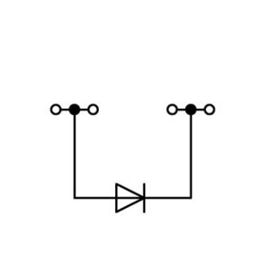 WAGO 279-623/281-410 Diodeklem 4 mm Spanveer Grijs 100 stuk(s)