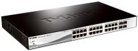 D-Link DGS-1210-28P Managed L2 Gigabit Ethernet (10/100/1000) Power over Ethernet (PoE) 1U - thumbnail