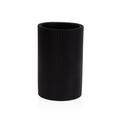 Tandenborstelhouder Versa Zwart Hars 7,5 x 11,5 x 7,5 cm