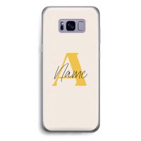 Amber Script: Samsung Galaxy S8 Plus Transparant Hoesje
