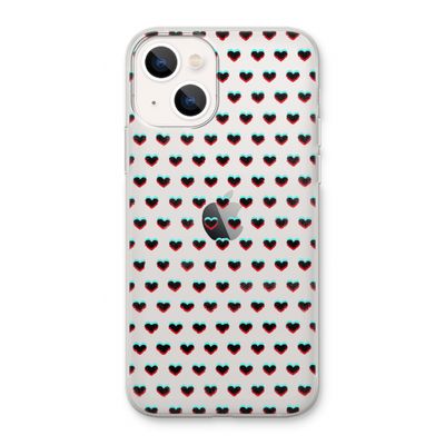 Hartjes: iPhone 13 Transparant Hoesje