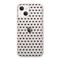 Hartjes: iPhone 13 Transparant Hoesje