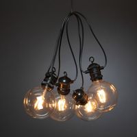 Konstsmide 2395-800 decoratieve verlichting Lichtdecoratie ketting Zwart, Transparant 10 lampen LED 7 W - thumbnail
