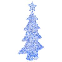 Kerstboom met 160 LED Blauw 150 cm Acryl