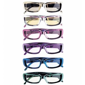Rechthoekige glimmende brillen zilver - Verkleedbrillen