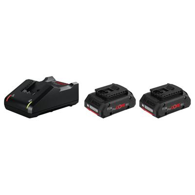 Bosch Professional Starterset 2x Accu 18V 4.0Ah ProCORE18V AMPShare + Lader GAL 18V-40 - 1600A01BA3