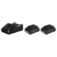 Bosch Professional Starterset 2x Accu 18V 4.0Ah ProCORE18V AMPShare + Lader GAL 18V-40 - 1600A01BA3