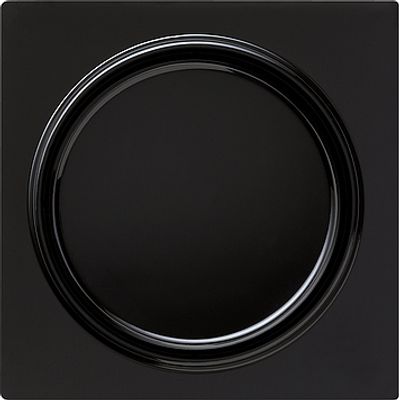 Gira afdekking inzetplaat met knop voor dimmer zwart S-Color