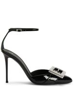 Giuseppe Zanotti escarpins en cuir à détail de boucle - Noir - thumbnail