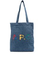 A.P.C. sac cabas Lou en jean - Bleu