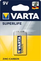 Varta Superlife 9V Wegwerpbatterij Zink-carbon
