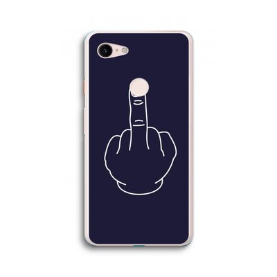 F**k U: Google Pixel 3 XL Transparant Hoesje