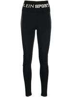 Plein Sport legging à taille haute à logo - Noir - thumbnail