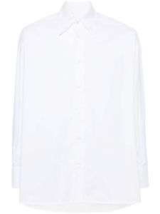 MM6 Maison Margiela chemise en coton à motif signature - Blanc