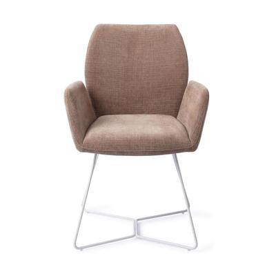 Jesper Home Misaki eetkamerstoel Mocha Mist beehive white