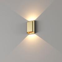 Wandlamp Artdelight Diaz 2 Lichts Small LED 2700K Dimbaar Geborsteld Goud