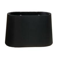 Ovale kegel tafelpoot taps van 120 bij 60 cm en hoogte 72 cm
