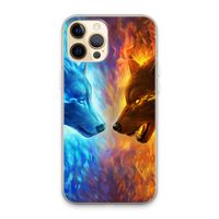 Fire & Ice: iPhone 13 Pro Max Transparant Hoesje
