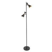 Steinhauer Design vloerlampPreto zwart met goud - 4112ZW