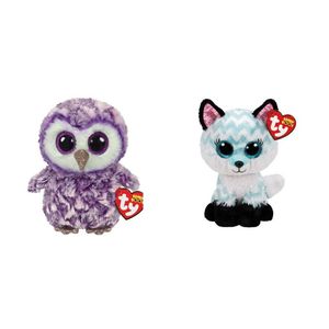 Ty - Knuffel - Beanie Boo's - Moonlight Owl & Atlas Fox