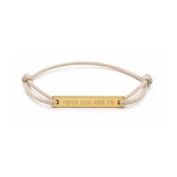 Kindercollectie S.O.S. bar armband - Stainless steel - Goud