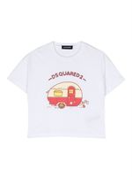 DSQUARED2 KIDS t-shirt en coton à imprimé graphique - Blanc - thumbnail