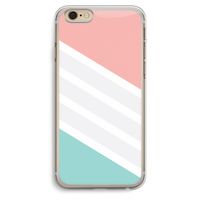 Strepen pastel: iPhone 6 Plus / 6S Plus Transparant Hoesje