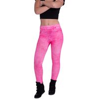 Legging jeans neon roze